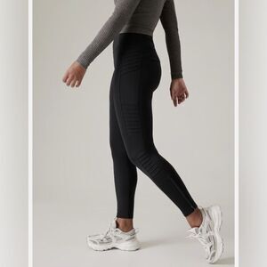 Athleta Delancey Moto Tight NEW with tags Size XXS Black